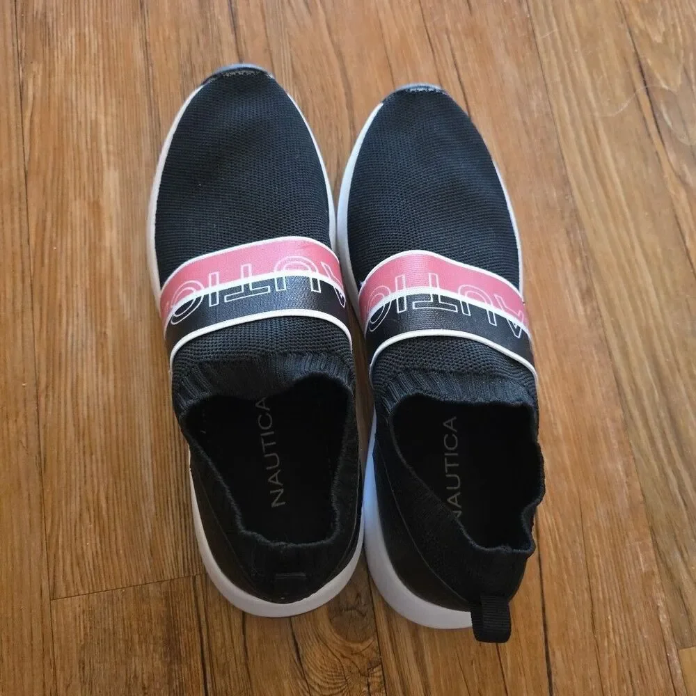 Nautica Ladies Jogger Pull-On Slip-On Sneakers 8.5